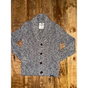 Abercrombie Kids Gray Marled Shawl Collar Cardigan Sweater Size 9/10